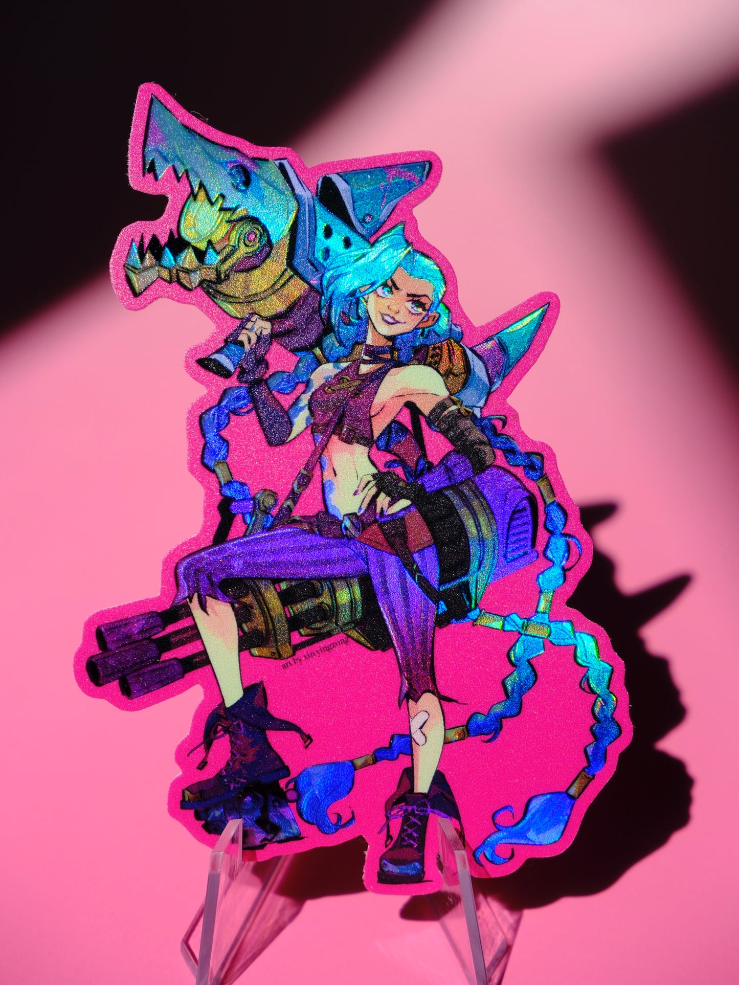 Arcane holographic sticker: Jinx