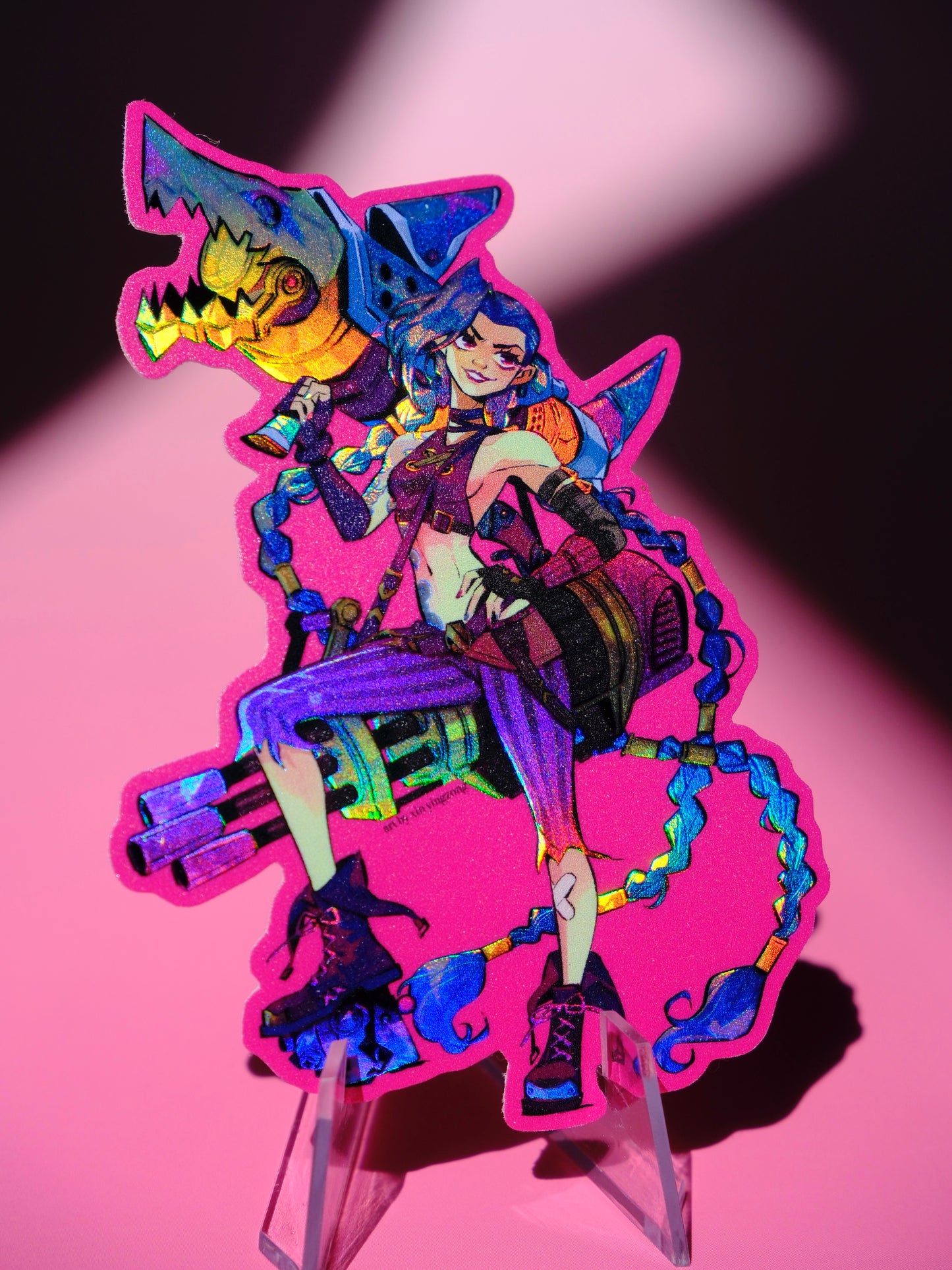 Arcane holographic sticker: Jinx