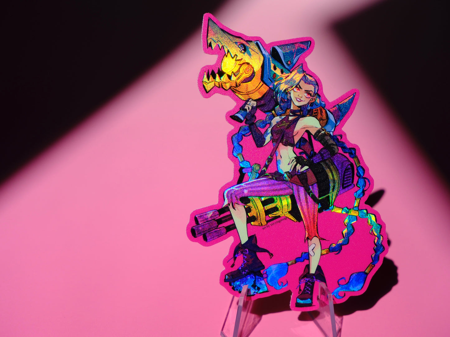 Arcane holographic sticker: Jinx