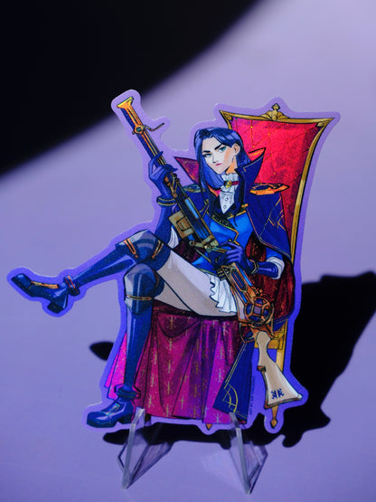 Arcane holographic sticker: Caitlyn