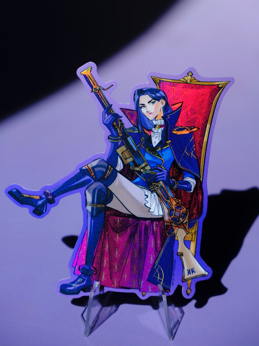 Arcane holographic sticker: Caitlyn