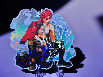 Arcane holographic sticker: Vi