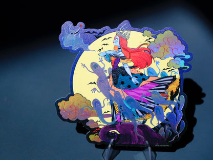 Bad Girls Club holographic sticker: the Pumpkin Queen Sally