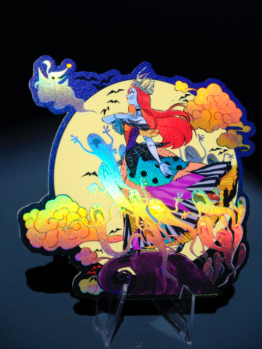 Bad Girls Club holographic sticker: the Pumpkin Queen Sally