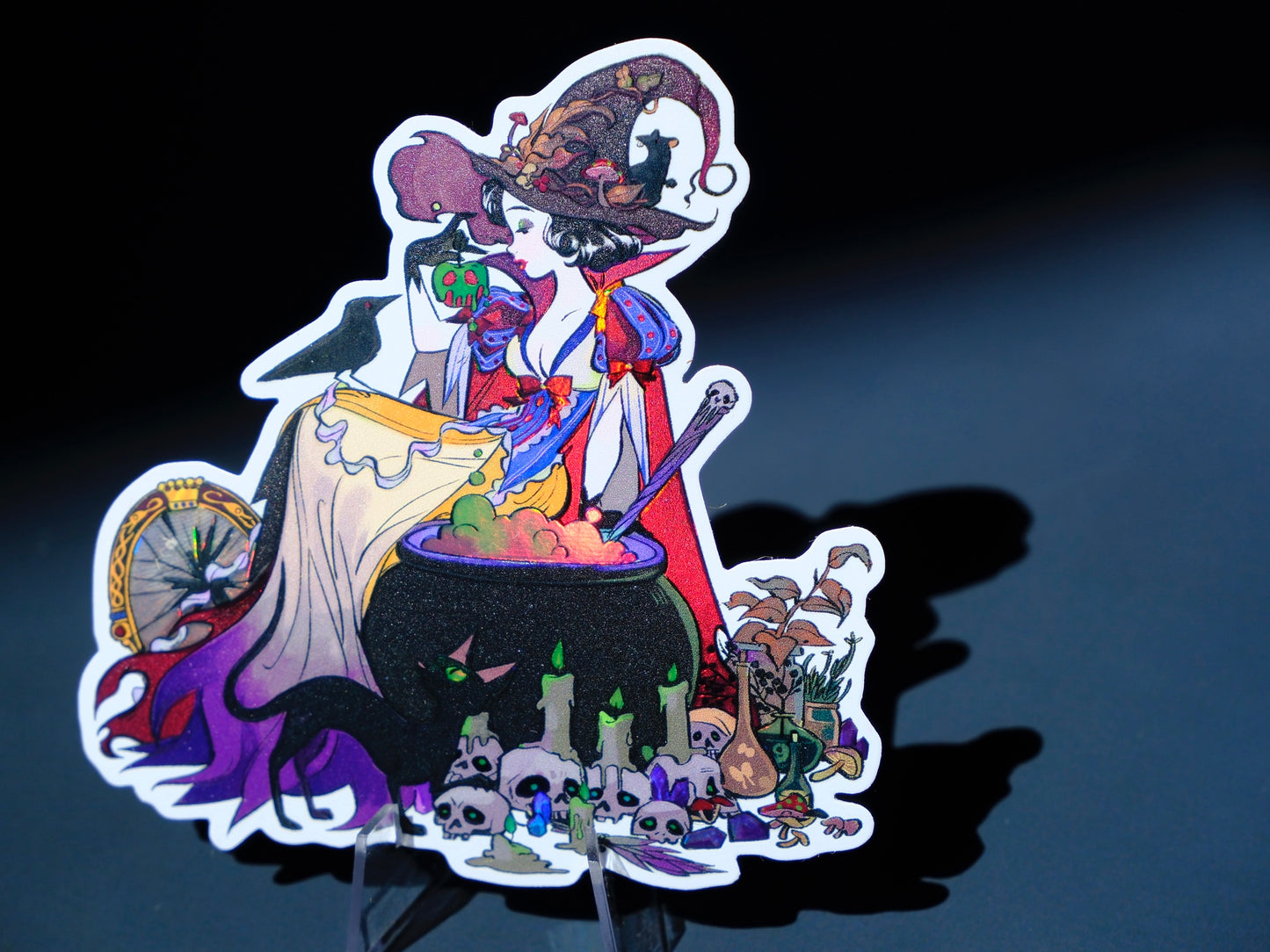 Bad Girls Club holographic sticker: Poison Bite Snow White