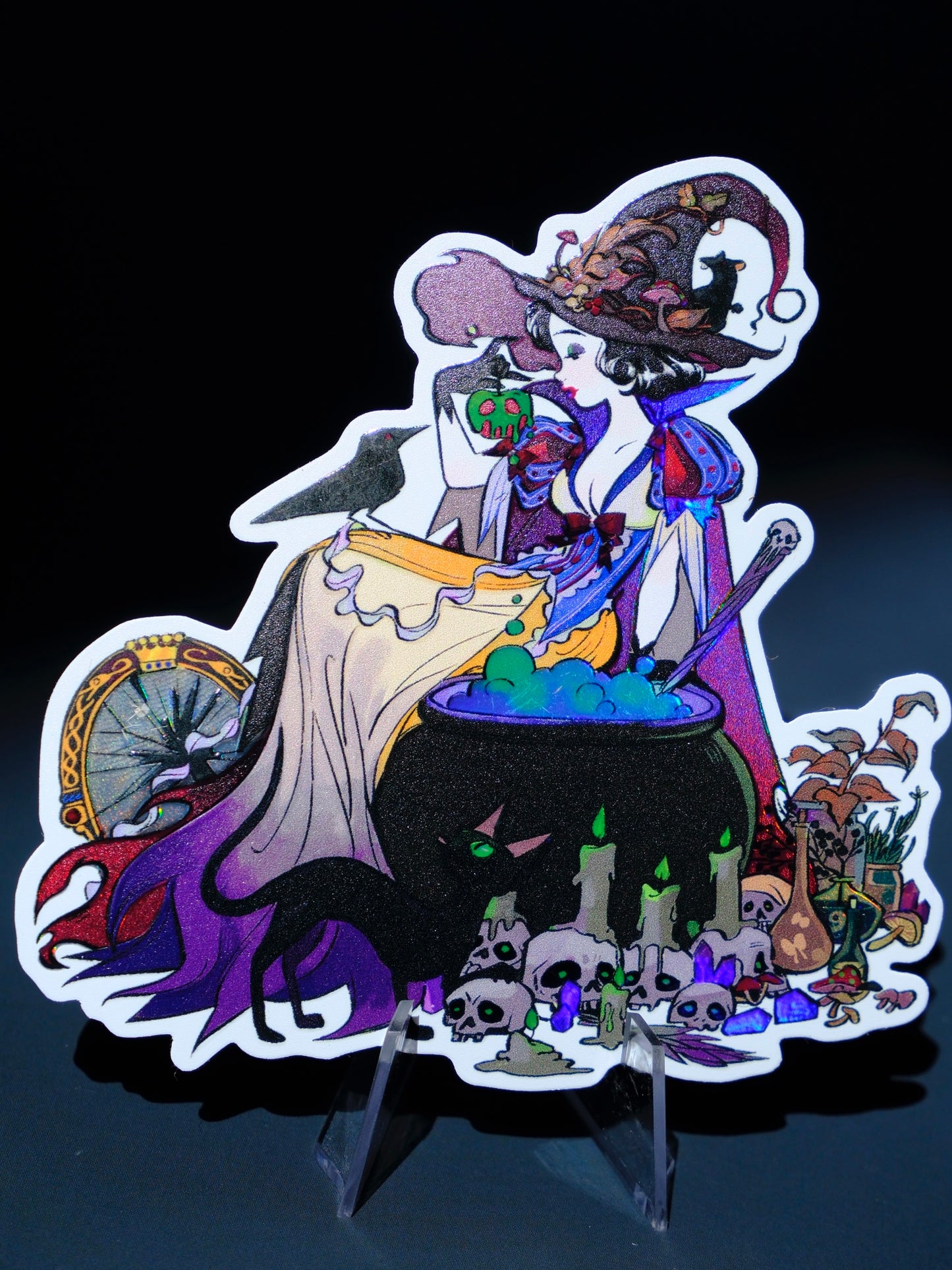 Bad Girls Club holographic sticker: Poison Bite Snow White