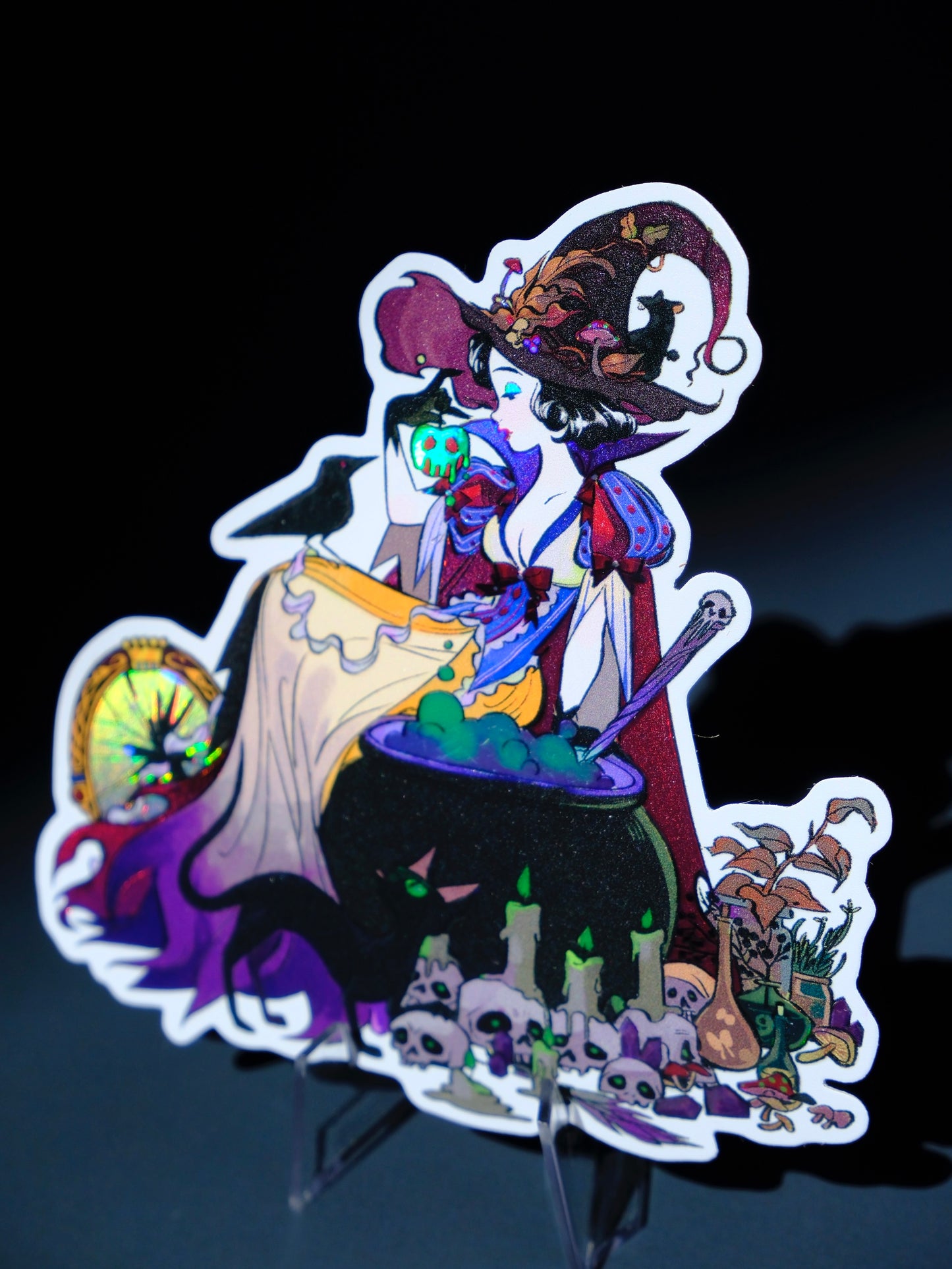 Bad Girls Club holographic sticker: Poison Bite Snow White