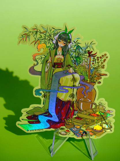 The Apothecary Diaries holographic sticker: Maomao