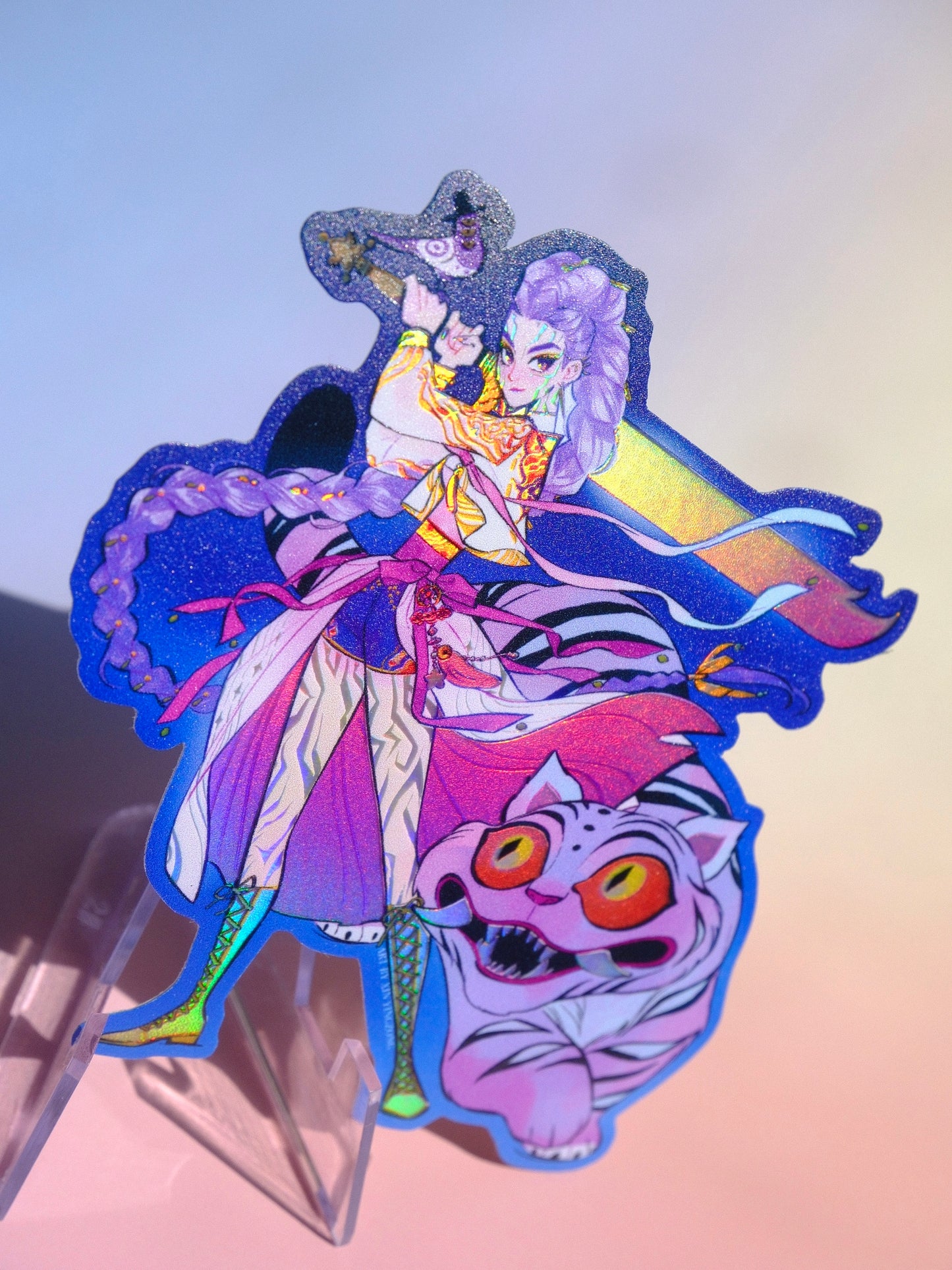 KPop Demon Hunters holographic sticker: Rumi