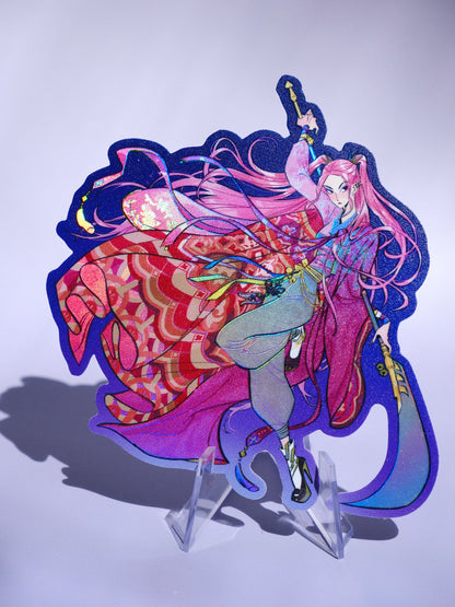 KPop Demon Hunters holographic sticker: Mira