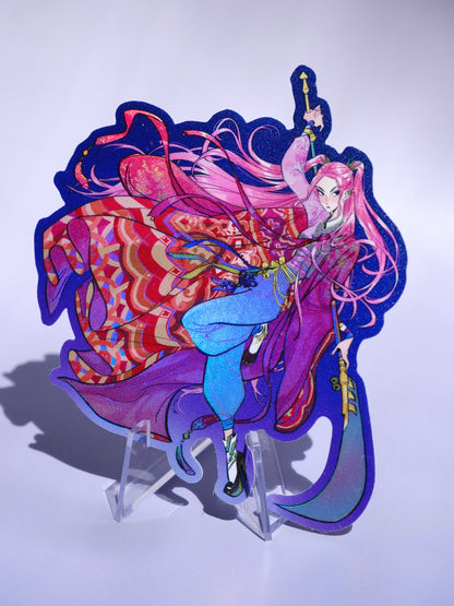 KPop Demon Hunters holographic sticker: Mira
