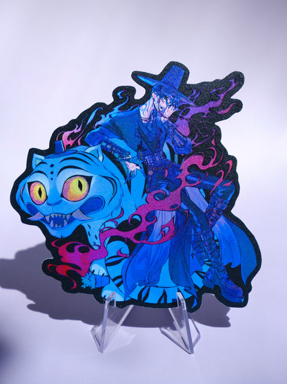 KPop Demon Hunters holographic sticker: Demon Jinu