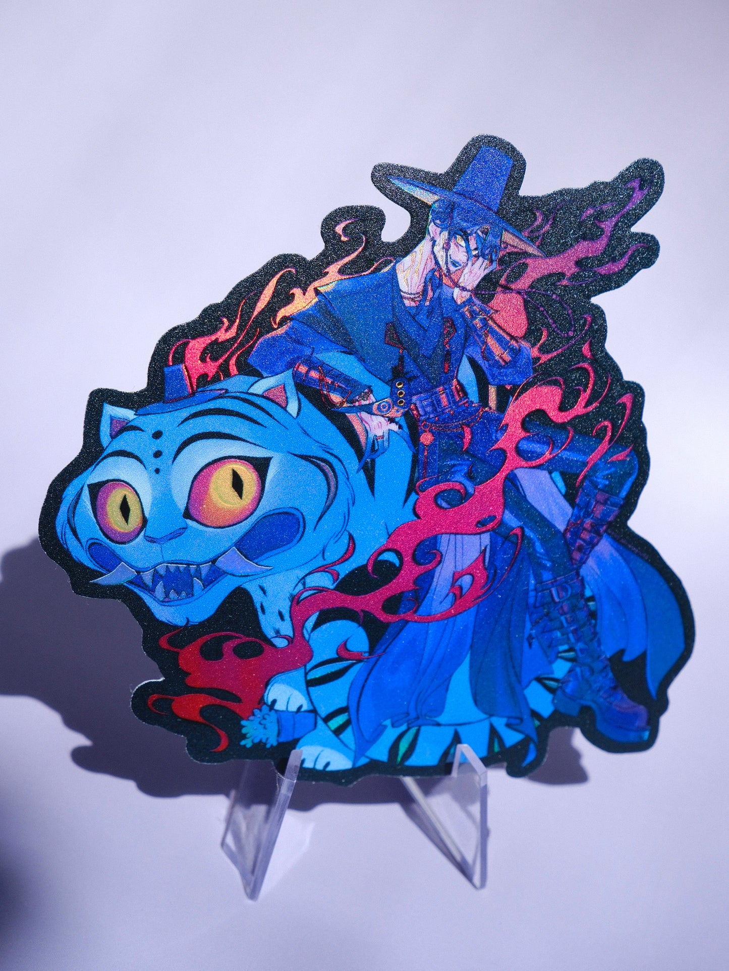 KPop Demon Hunters holographic sticker: Demon Jinu