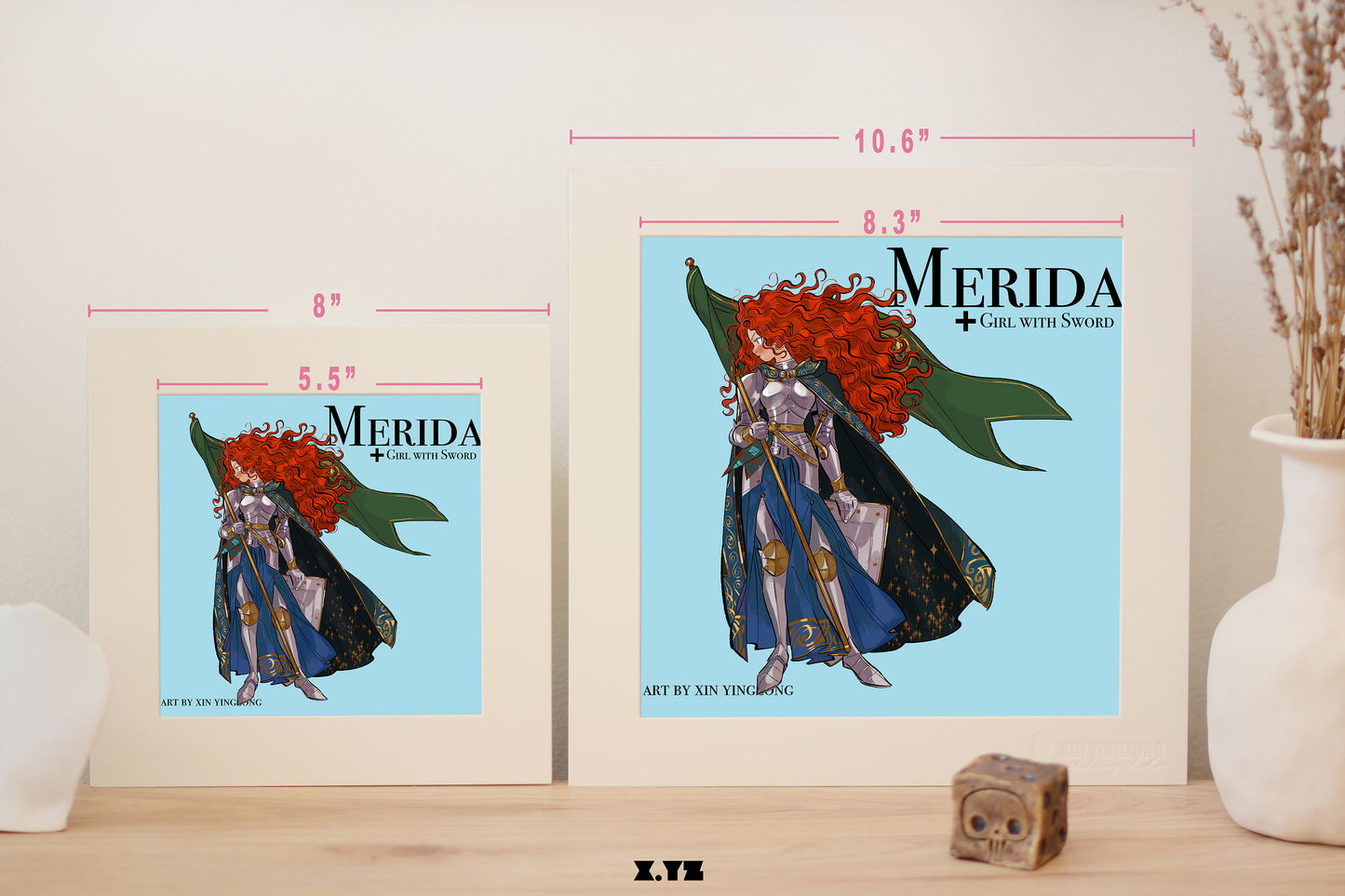 Girl with Sword - Merida art print