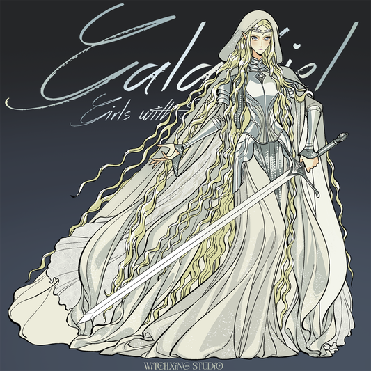 *PRE-SALE* Girl with Sword "Lady Galadriel" enamel pin 3 variants