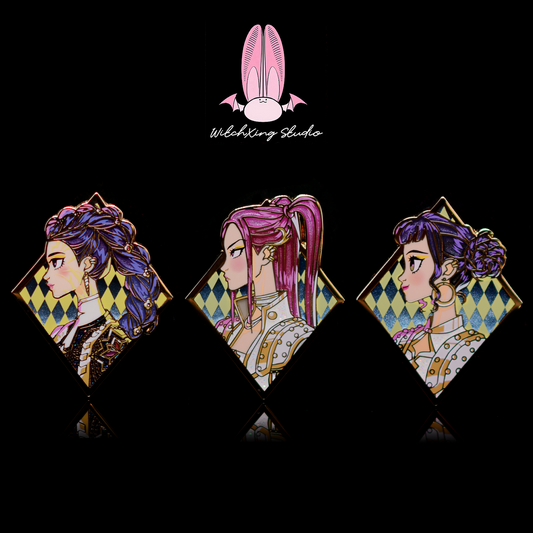 *SHOP DROP* "Kpop Demon Hunters - HUNTR/X and Jinu new variants" diamond pin collection