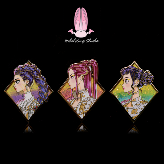 *SHOP DROP* "Kpop Demon Hunters - HUNTR/X variant ver. 3 diamond pin collection