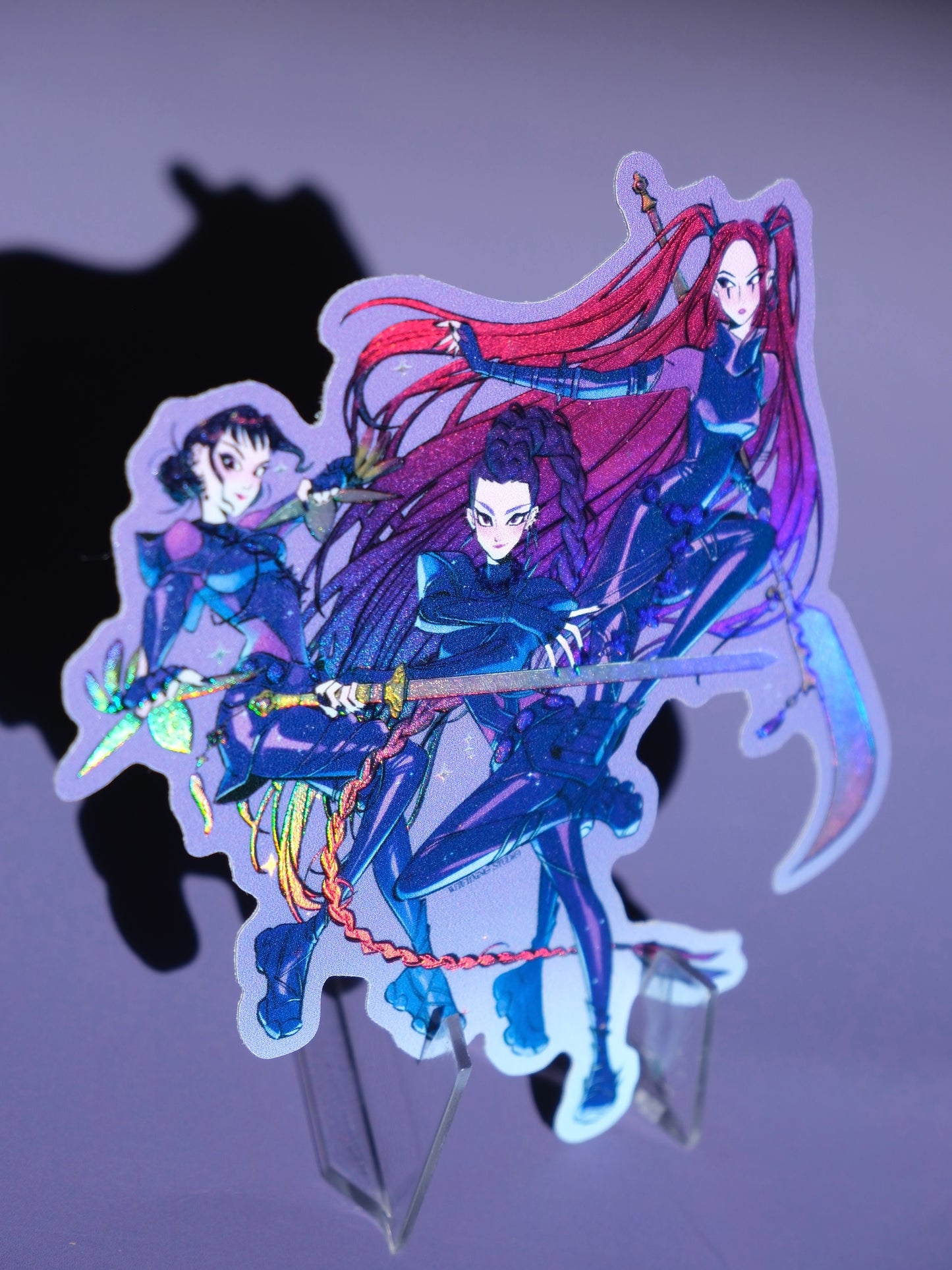 KPop Demon Hunters holographic sticker: Kill Saja