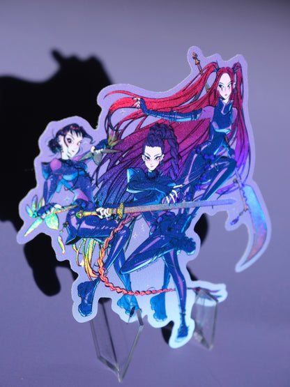 KPop Demon Hunters holographic sticker: Kill Saja