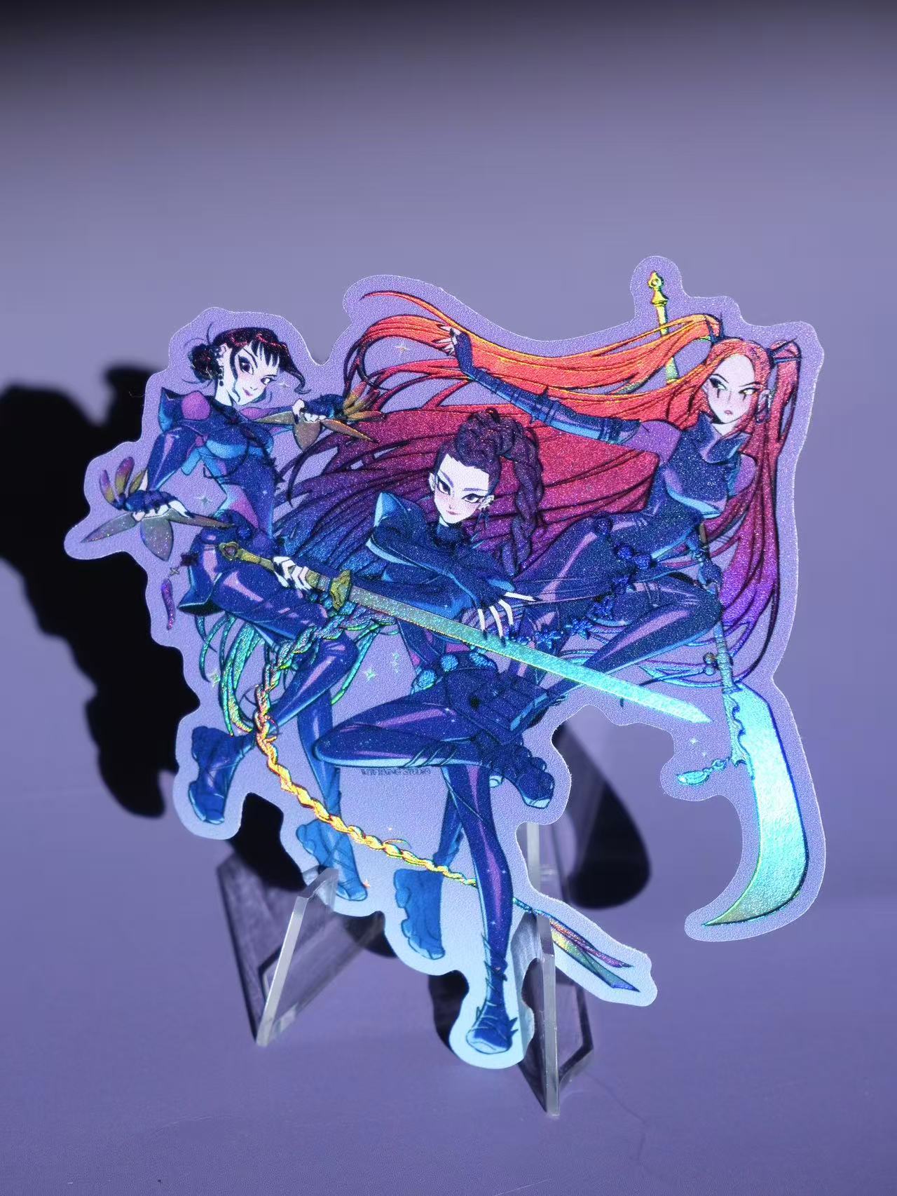 KPop Demon Hunters holographic sticker: Kill Saja