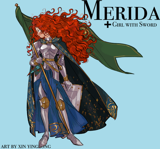 Girl with Sword - Merida art print