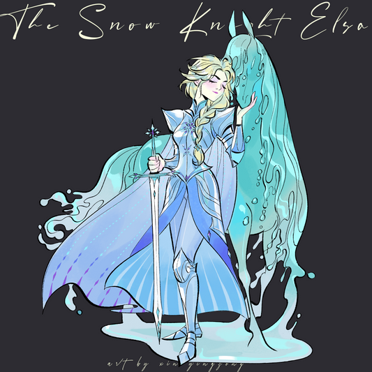 Girl with Sword - Elsa art print