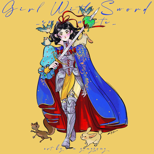 Girl with Sword - Snow White art print