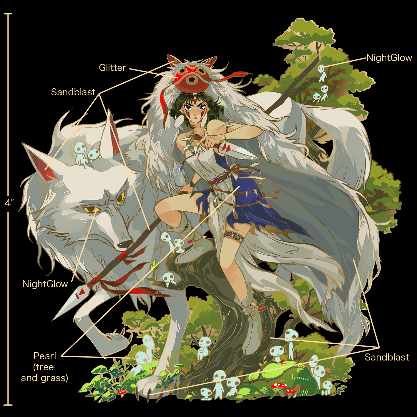 *PRE-SALE* Girl with Sword "Mononoke"