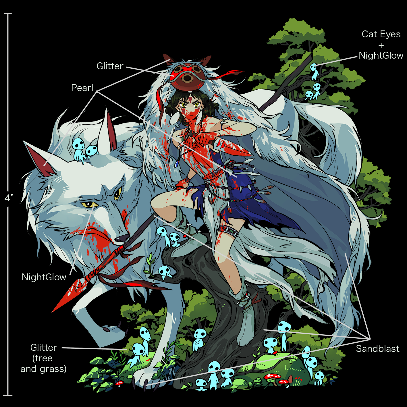 *PRE-SALE* Girl with Sword "Mononoke"