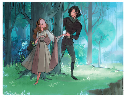 Reylo art prints (8.5 X 11") by Yingzong Xin